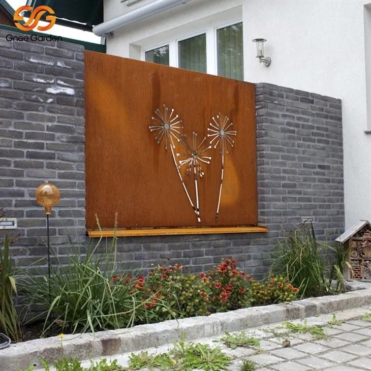 Laser Cut Corten Steel Garden Privacy Screen