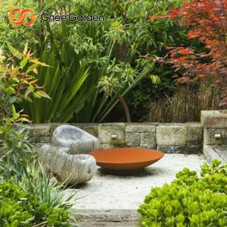 Corten Steel Fire Pit Eco-Friendly Metal Bowl