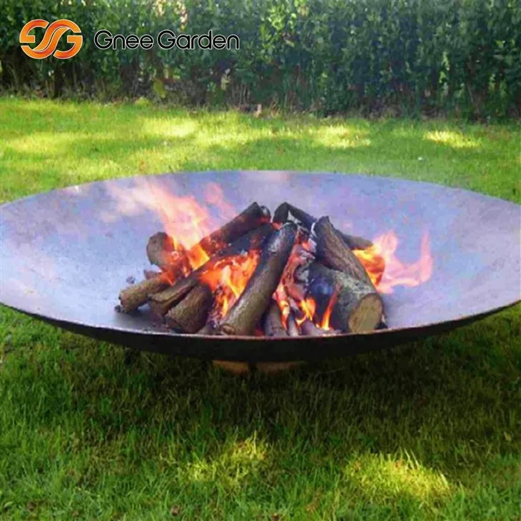 Corten Steel Fire Pit 친환경 금속 보울