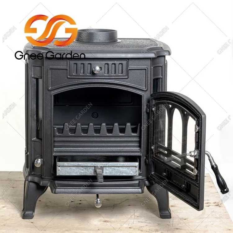 주철 통나무 버너 정원