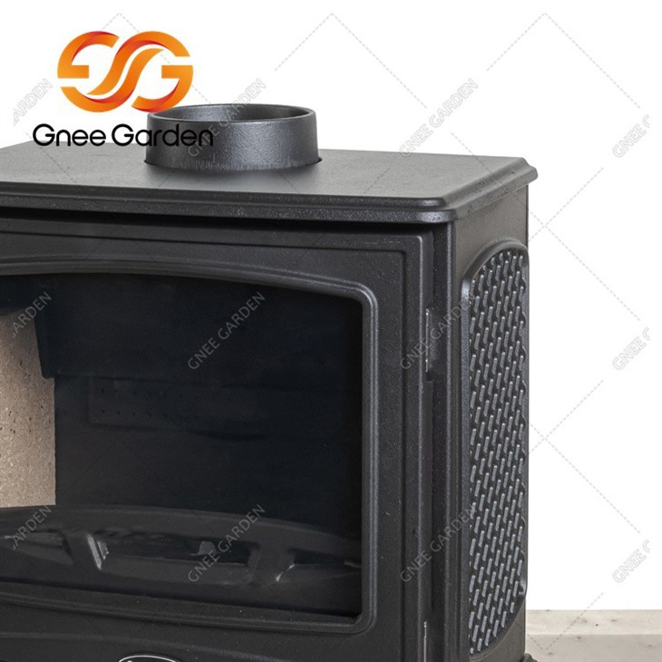 Outdoor Matte Black Cast Iron Wood Burning Stove