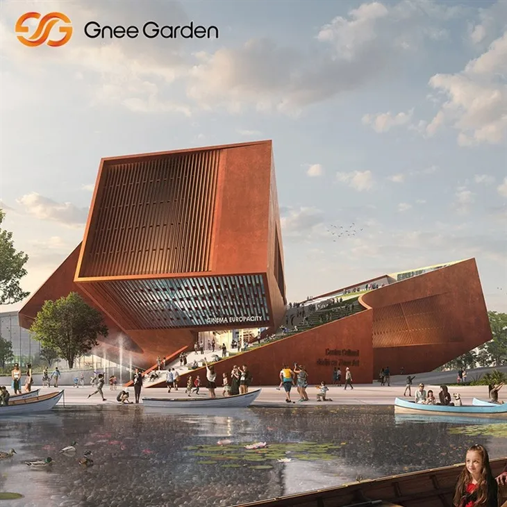 Corten Cladding Rust Effect 스틸 패널