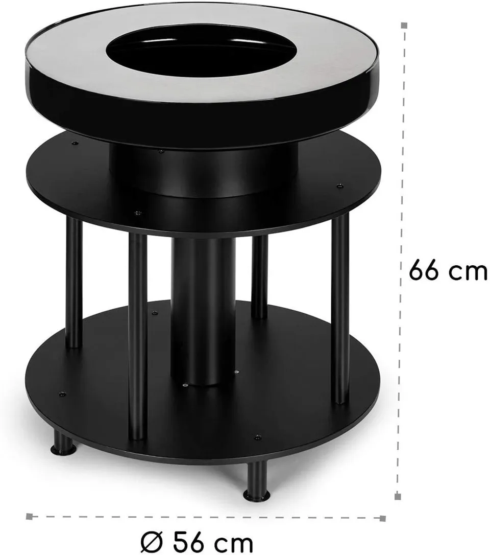 녹슨 색상의 Corten 강철 바베큐 그릴