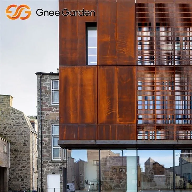 Corten Steel Cladding Nature 녹슬 었습니다