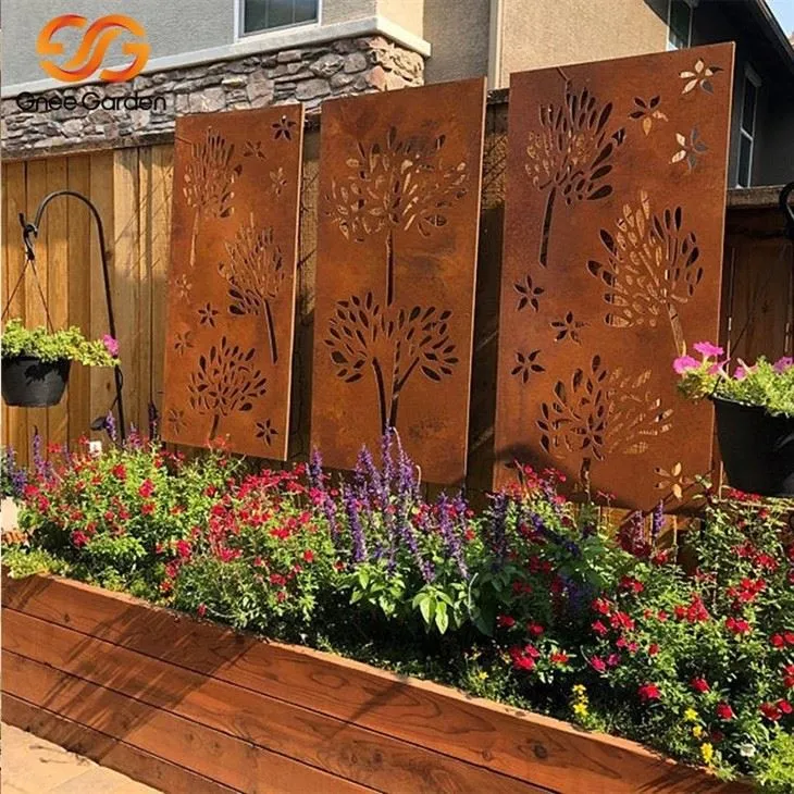 corten decorative screens