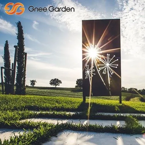 Dandelion Screen Panels in Corten Steel