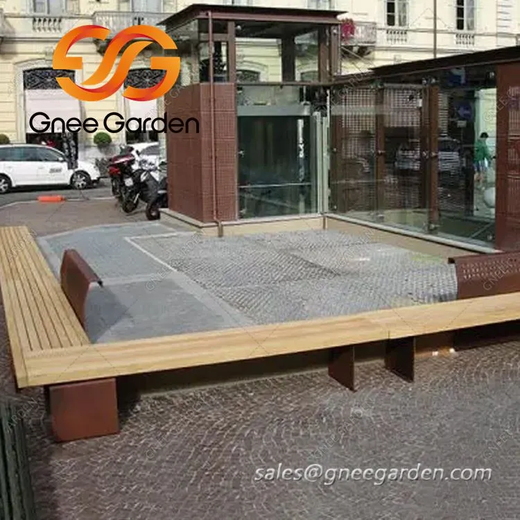 주문 크기 Corten 강철 옥외 가구