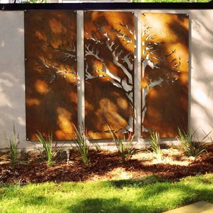 홈 가든 레이저 컷 펜스 패널 야외