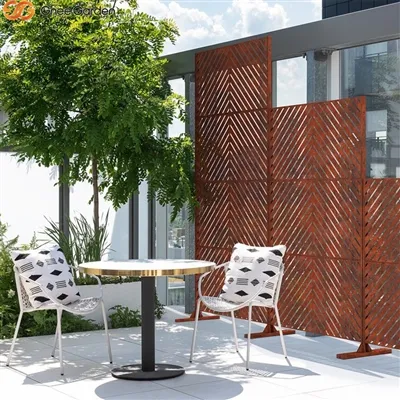 Corten Steel 개인 정보 보호 화면을 유지 관리하고 청소하는 방법