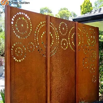정원 스크린이 필요하십니까? Corten Steel Garden Screens - Gnee 정원