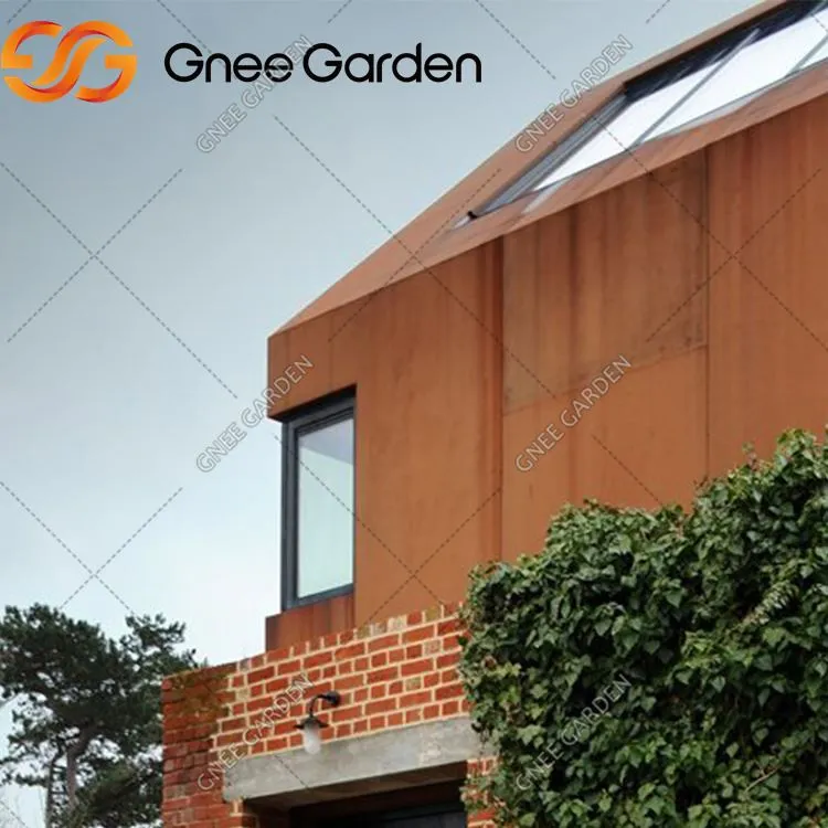 외부 건물 건물 사용 Corten Steel 커튼 월