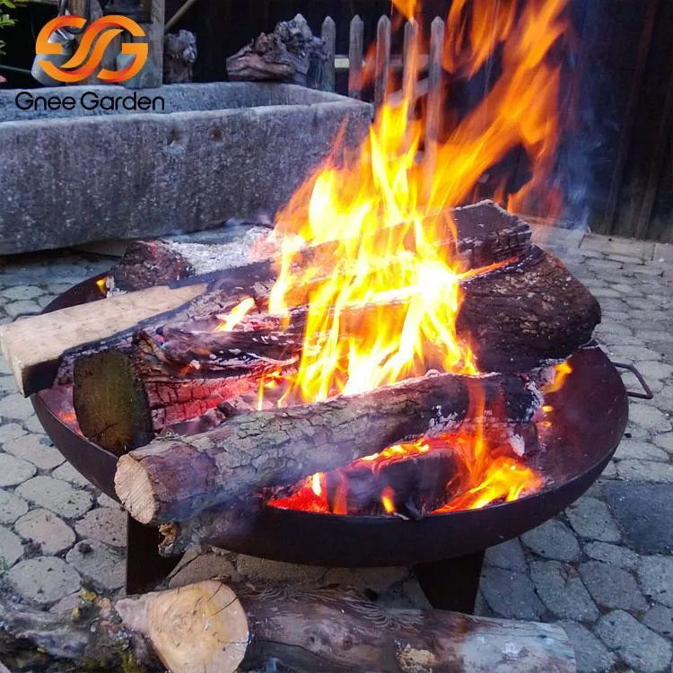 파티오 캠핑 장작 굽기 Corten Steel Fire Pit