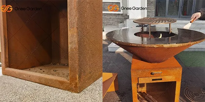 Corten Steel Outdoor Kitchen Corten Steel Outdoor Kitchen