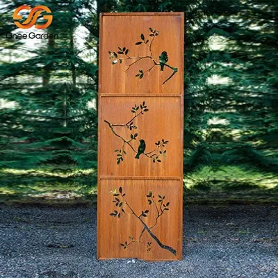 코르텐 스틸 스크린 패널