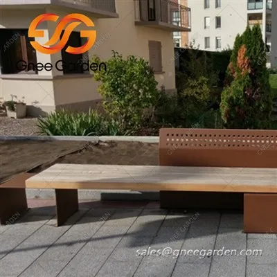 풍화 강철 야외 가구