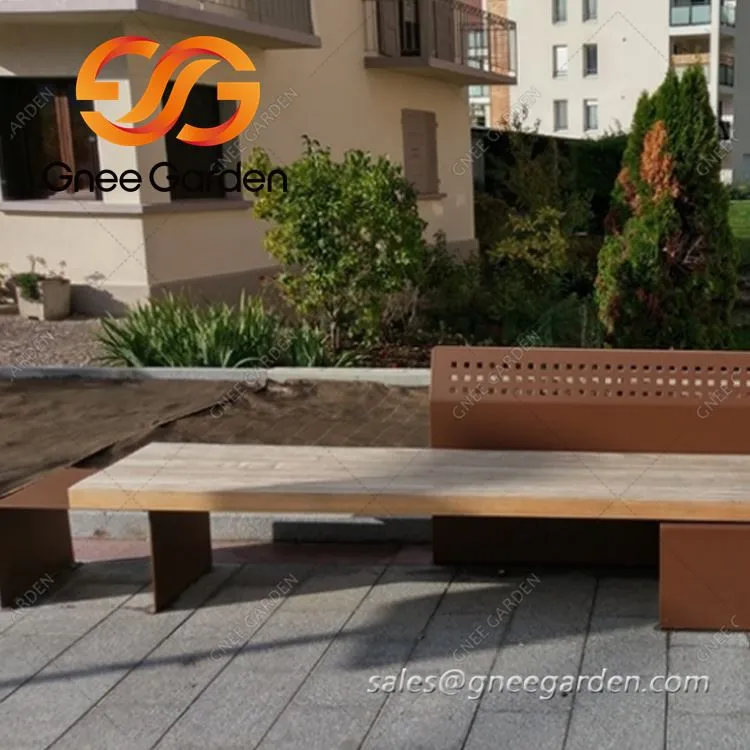 풍화 강철 야외 가구