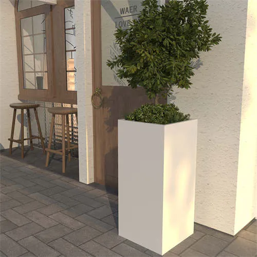 화이트 롱 플랜터 장식용 맞춤형